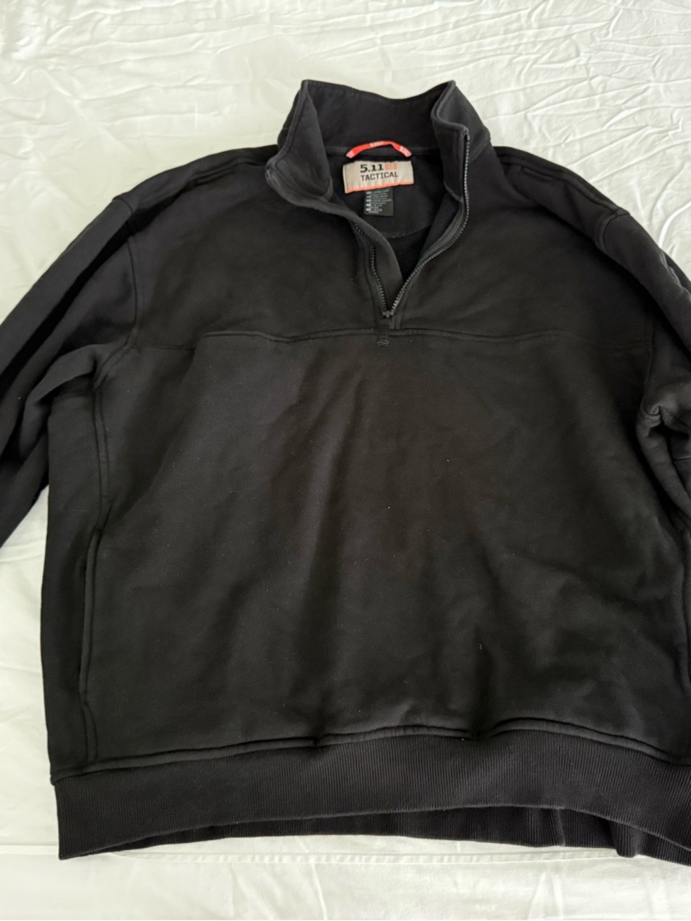 5.11 Tactical Men’s Black Quarter-Zip Sweatshirt 2XL